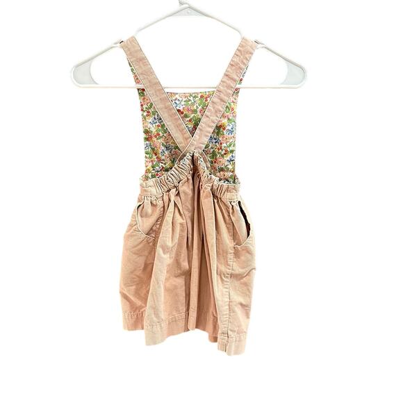 Mini Boden Corduroy Flower Pinafore Striped Pointelle Shirt Size 4-5Y 110cm - Picture 4 of 10